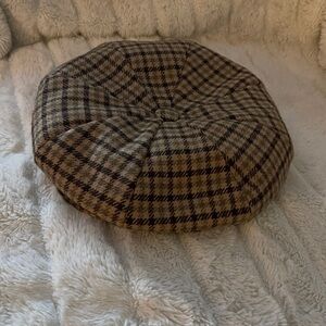 Men's Authentic Wool - Traditional Plaid Style Flat Cap